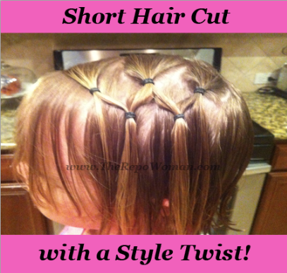 Tip!!!  Girl’s Short Hair Cut with a Style Twist!!!
