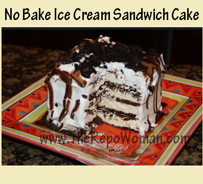 No Bake Ice Cream Sandwich Cake Recipe!  Easy and Fun!