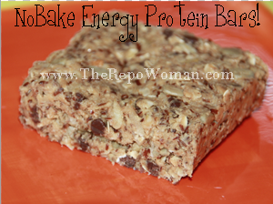Recipe:  “No Bake” Oatmeal Energy Protein Bars!  Kids Love Them!