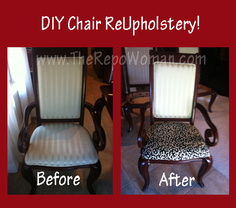 how to reupholster dining room chair