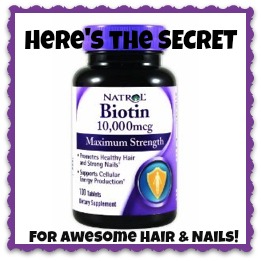 Discover the Benefits of Biotin!  Best Hair, Best Nails and it will Boost Weight Loss too!