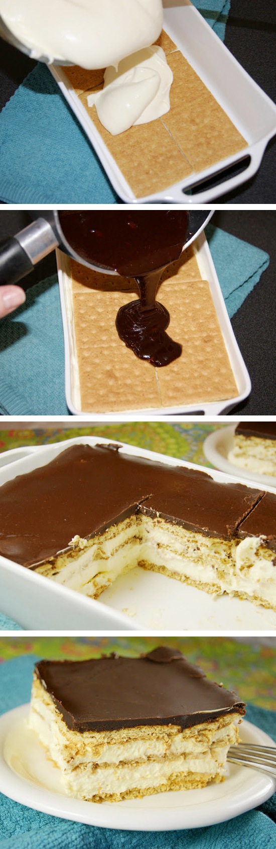 No Bake Chocolate Eclair Dessert Recipe